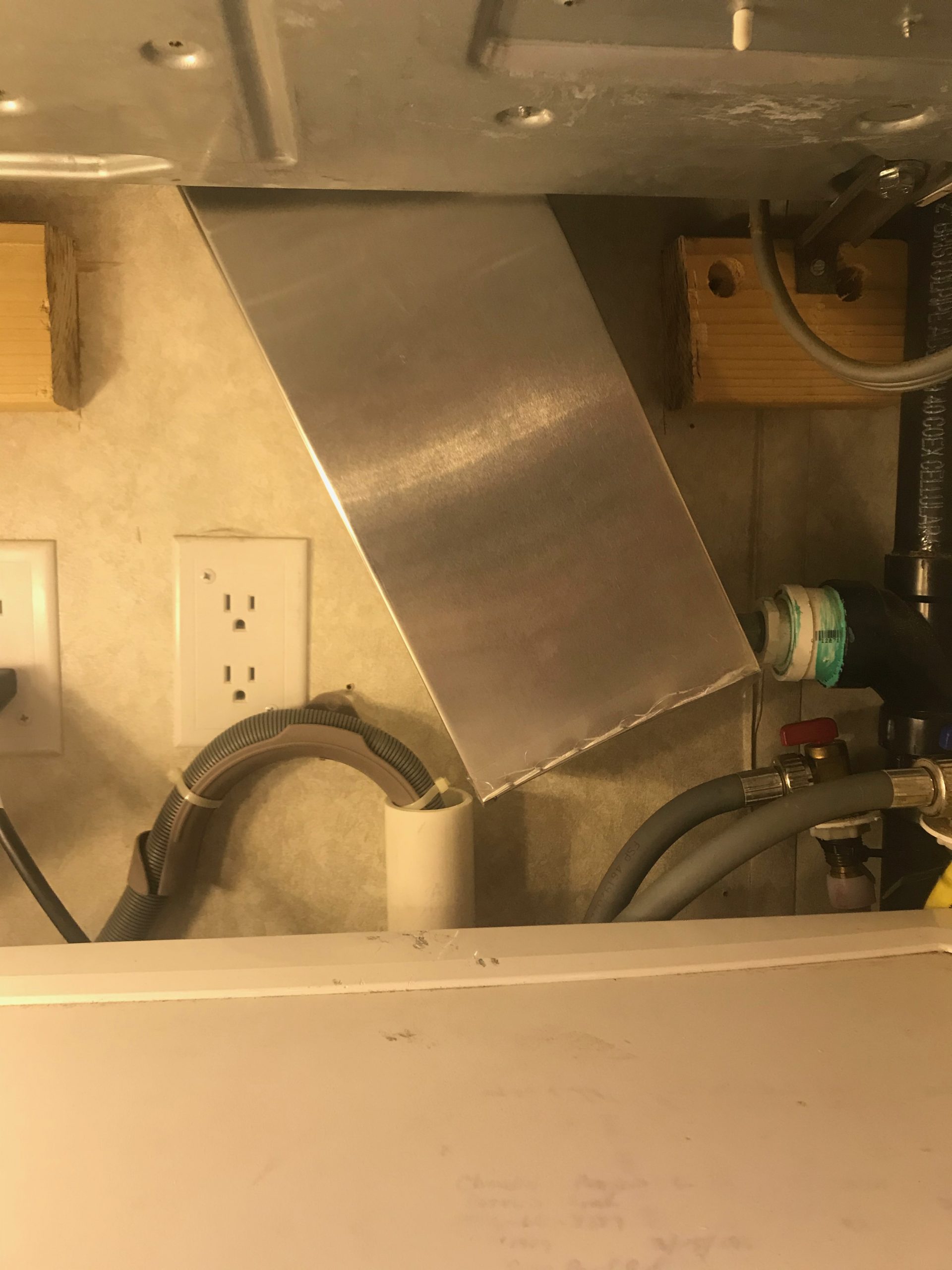 New Dryer Vent in the RV Jim N Trish Dot Com