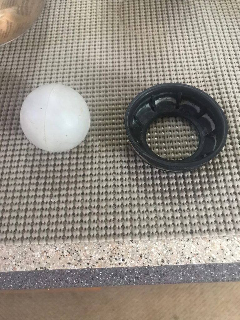 ECO Valve (ping pong ball and rubber seat)